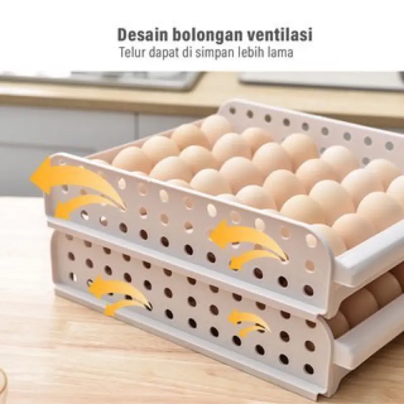 Rak susun telur , kotak penyimpanan telur