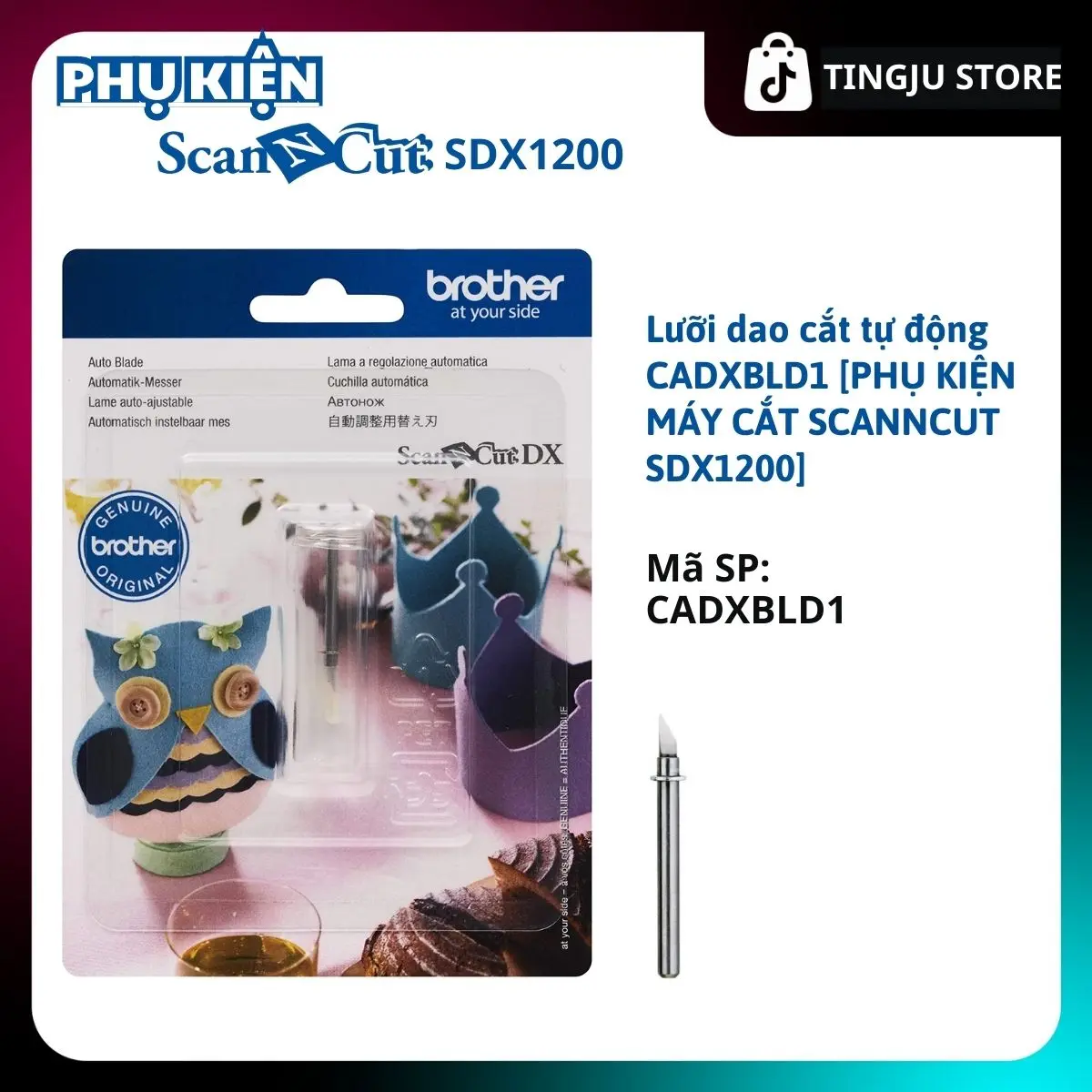 LƯỠI CẮT TỰ ĐỘNG CADXBLD1 [PHỤ KIỆN MÁY CẮT SCANNCUT SDX1200]