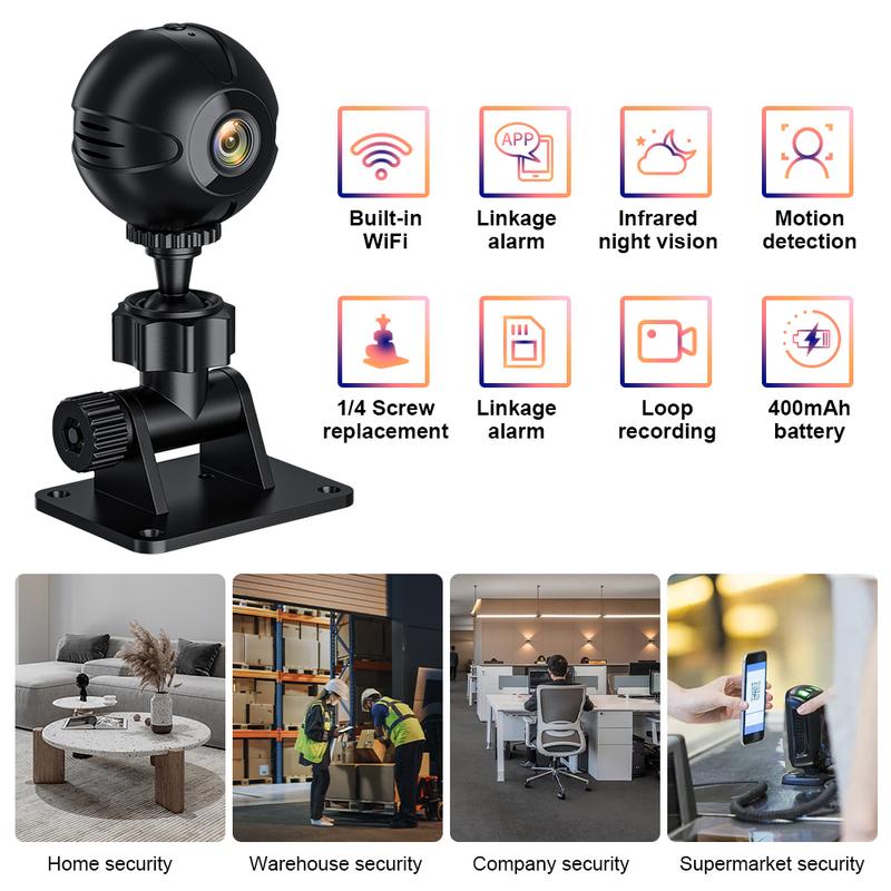 Product Introduction of Spot Goods COD 1080P HD Portable Sports Mini Camera with Hotspot WiFi Waterproof Camera, Motorcycle and Bike Driving Recorder 13