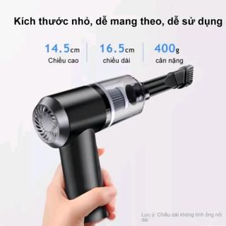 Máy Hút Bụi Cầm Tay Mini Không Dây, 120W - 9000PA, Hút Cực Mạnh, Mini Nhỏ Gọn Tiện Lợi 3