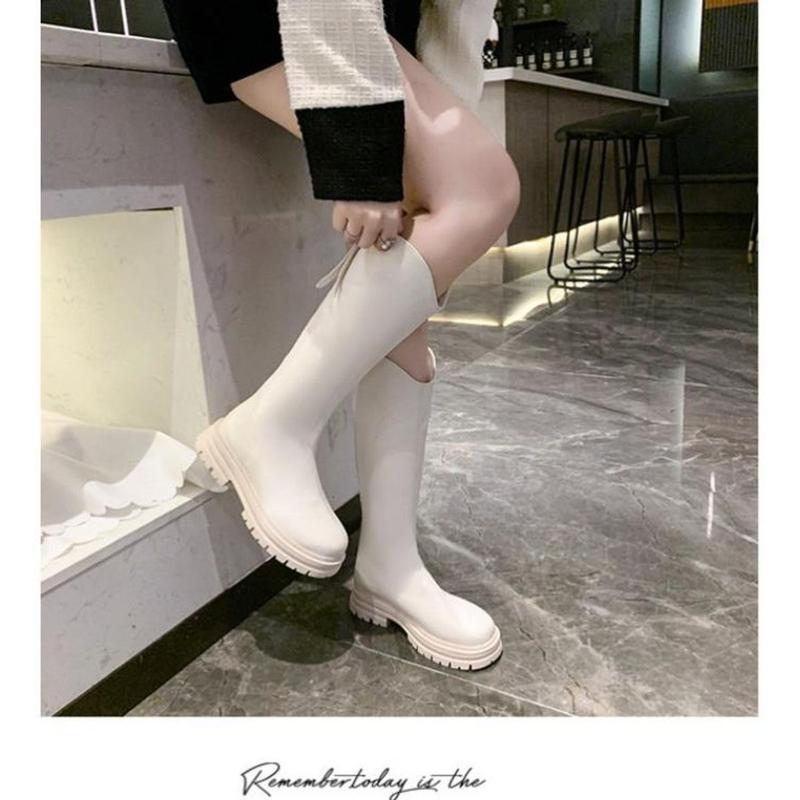 BOT Đùi Đế 3p Răng Cưa Siêu HOT, Da Mềm Không Đau Chân Nữ Boot GiàY Shoes Bốt Boot Đùi Cổ Cao boot nữ