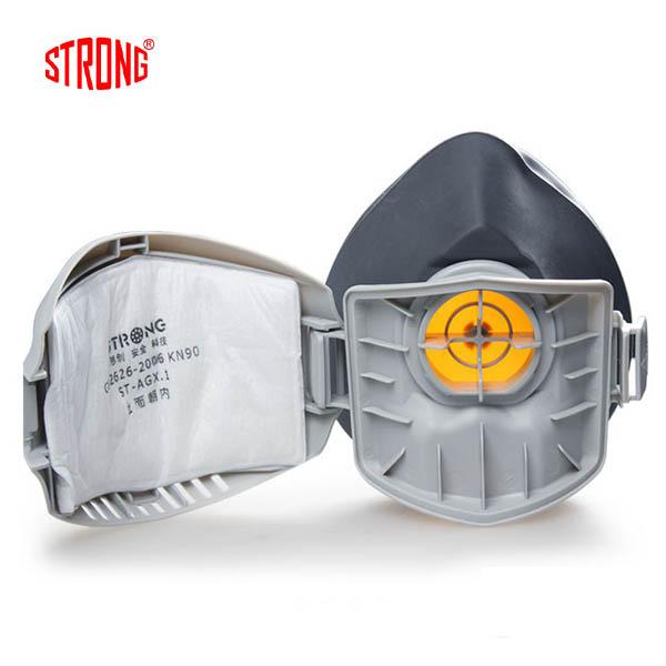 Mặt nạ chống bụi Strong ST-AX giúp ngăn bụi xi măng, bụi kim loại, bụi từ bả tường, phá dỡ nhà, nghiền đá 3