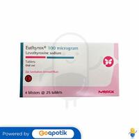 Gambar EUTHYROX 100 MCG BOX 100 TABLET / HIPOTIROID dari Apotek Asasi By GoApotik Kab. Karanganyar 2 Tokopedia