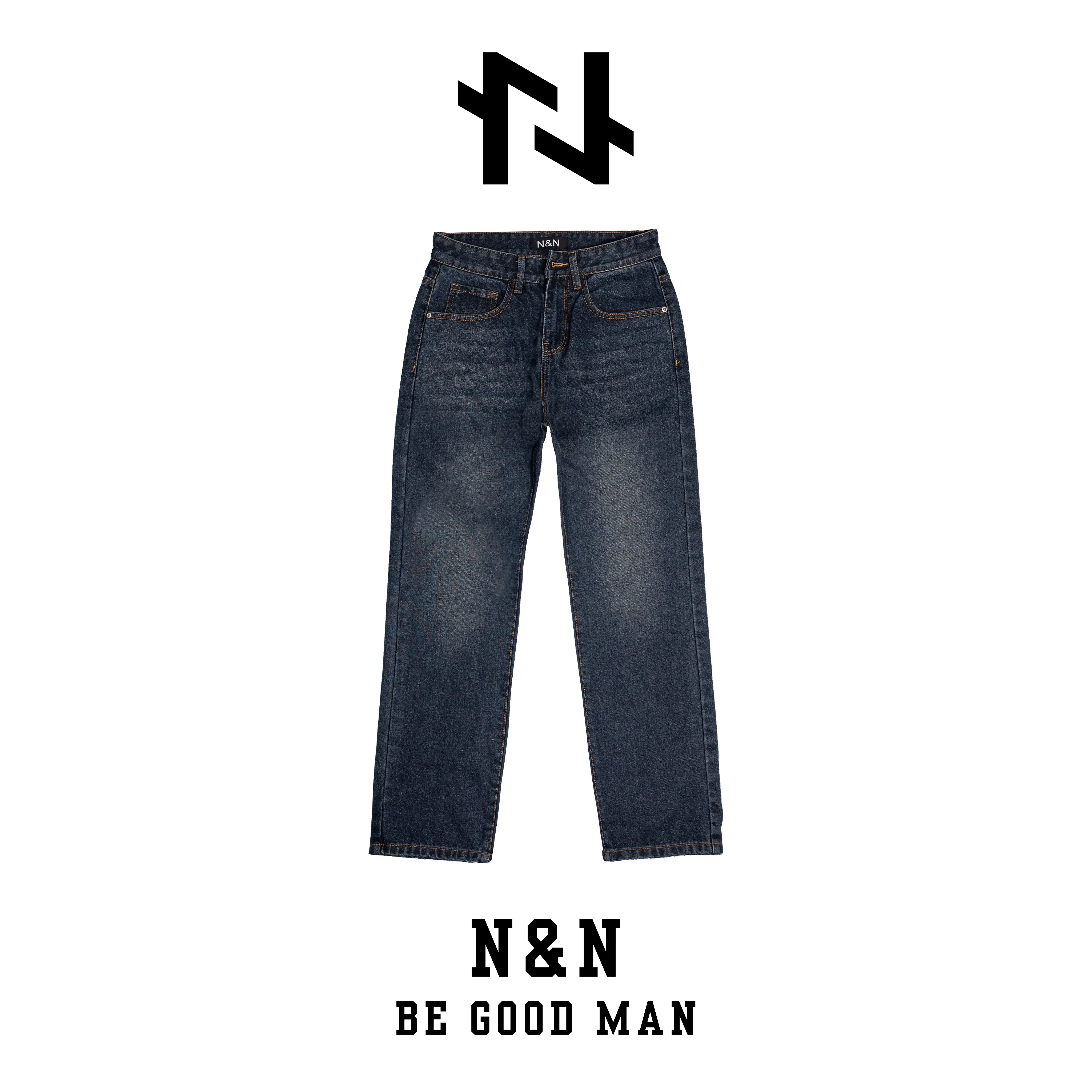 BG_015 - N&N - Quần Baggy Jean Nam ống đứng form rộng cao cấp quanje  annamongsuong quần  jean  nam  ống  suông  rộng