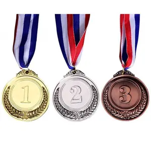 Medali Emas Perak Perunggu Medali Logam Medali Kejuaraan Medali Penghargaan/Medali Anak-Anak Logam Stationery Hadiah