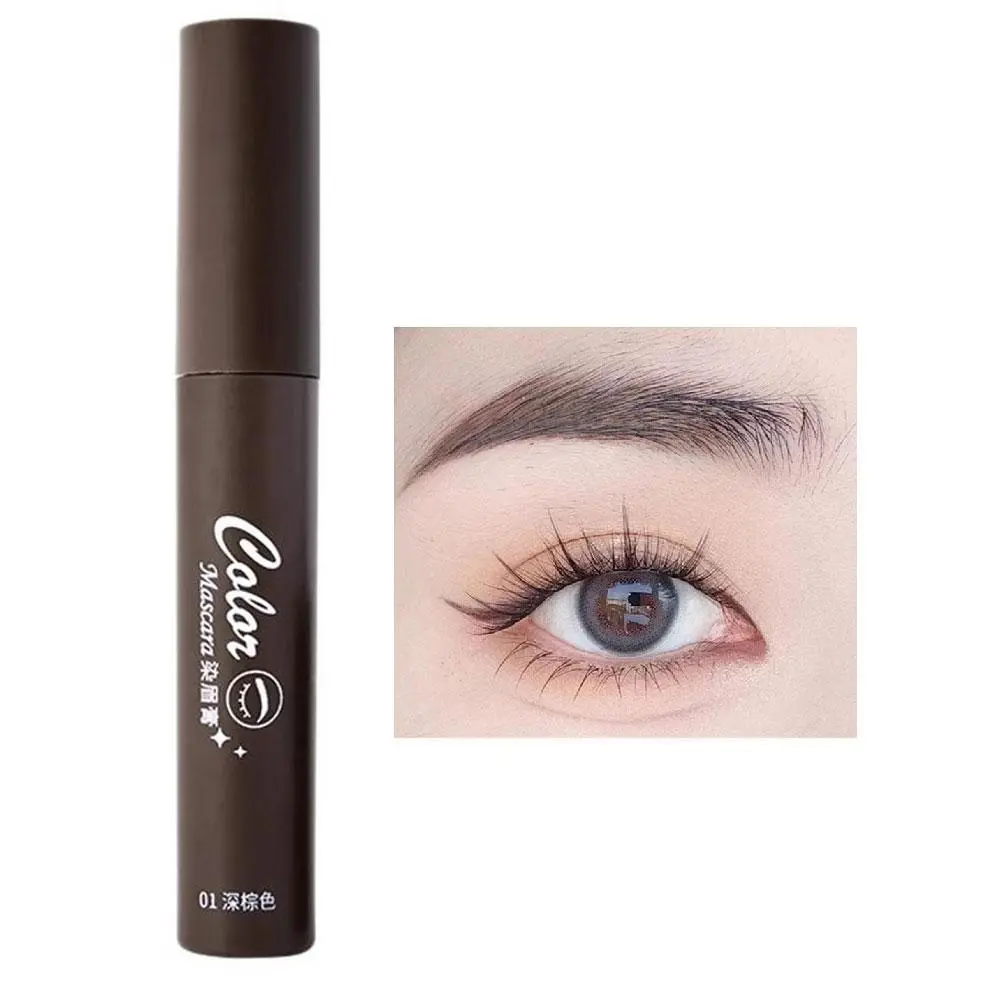 Eyebrow Dyeing Gel Natural Long Lasting With Makeup Brush Waterproof Sweat Resistant Natural Native Feeling