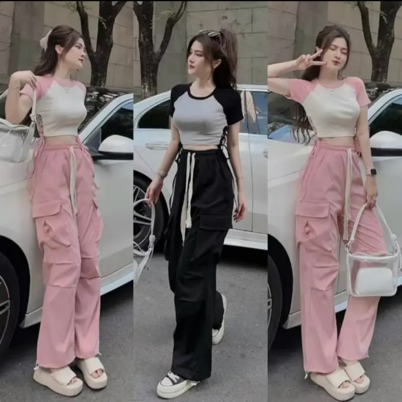 Combo 2 Quần Nữ KaKi Túi Hộp 4 Màu Chất Liệu Nữ Cao Cấp - Pants, Women quầnnỉ Nhung Kem 6