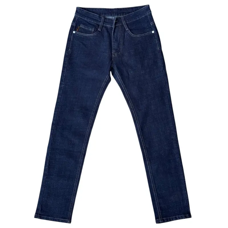 [T-06] QUẦN JEANS NAM XANH ĐEN ĐẬM TRƠN THỜI TRANG CAO CẤP FORM SLIM FIT - Thành Thảo Jeans