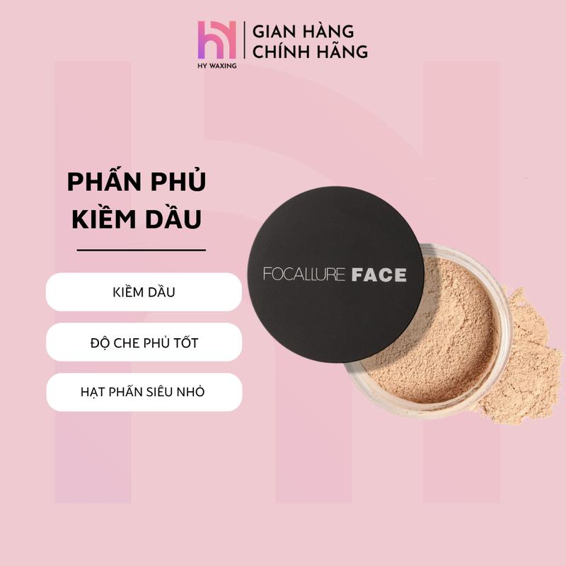 Phấn Phủ Kiềm Dầu FOCALLURE Chống Thấm Nước Kiểm Soát Dầu Giúp Da Mịn Màng 3 Màu 7g