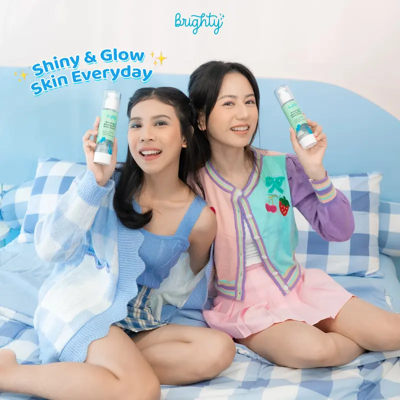 Brighty Glowing & Moisturizing Body Serum Niacinamide Tubuh  Melembutkan 5
