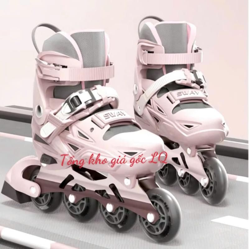  Giày trượt patin trẻ em SWAY S3 loại 3 khóa Tặng bảo vệ. Giày trượt patin trẻ em phát sáng giày patin bánh cao su size có thể điều chỉnh - Sport Giày Patin. Tổng kho patin LQ. Quà tặng Cho Bé Kids 