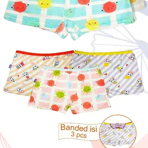 3 Pcs CD Boxer Golden Nick Anak Perempuan Golden Nick | Motif Sablon | Size M L XL