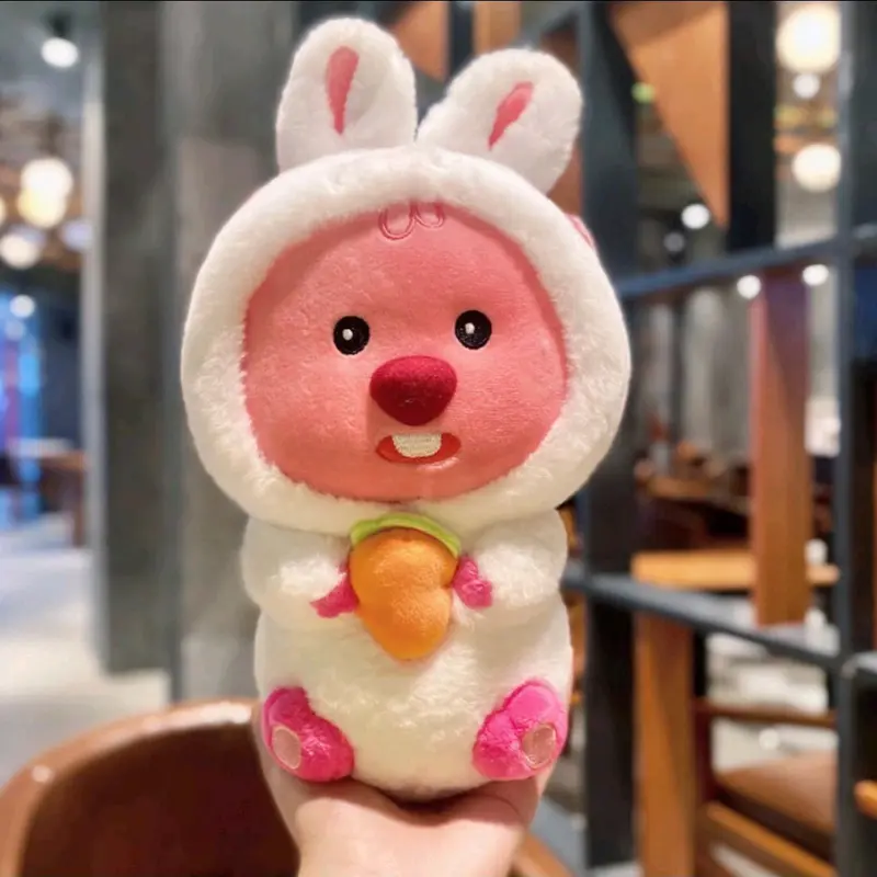 Loppy Ong Vàng, Thỏ Hồng,Thỏ Trắng, Hải Ly Coplay  Ngộ Nghĩnh Đáng Yêu Thú Bông Thú Nhồi Bông 5