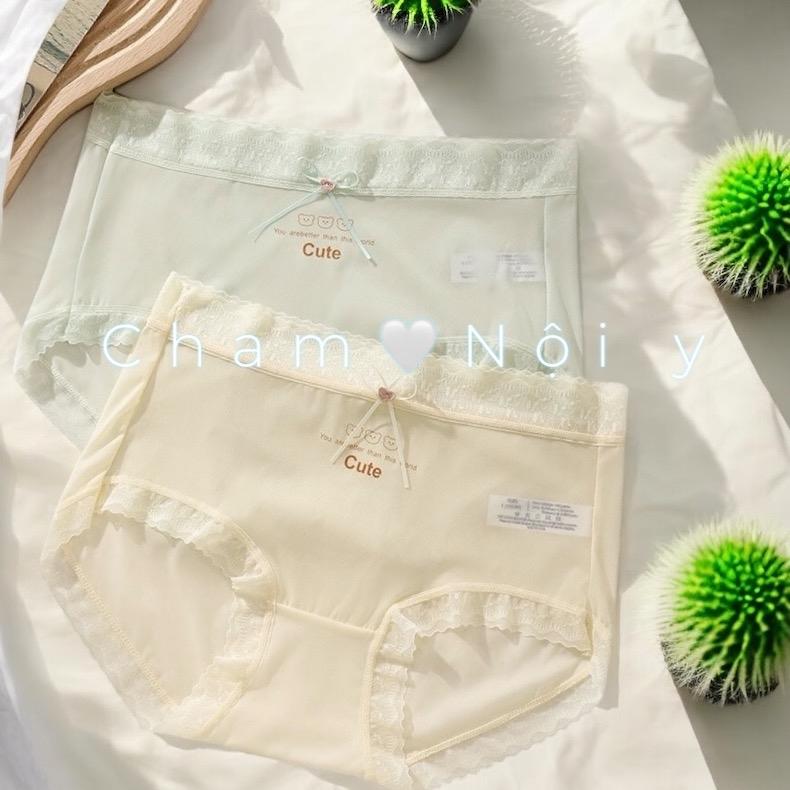 Mẫu 2025  [có Bigsize]. Combo 10 quần hoặc 5 quần lót nữ ren lụa băng chất mỏng mát. quần viền ren mềm nữ tính cạp vừa 1