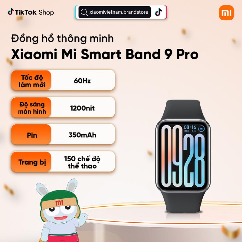 [HDM] Đồng hồ thông minh Xiaomi Mi Smart Band 9 Pro - AMOLED 1,74 inch - Hơn 150 chế độ thể thao - Smartwatch