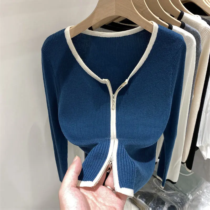 Áo Cardigan Len, Áo Mặc Bên Ngoài Nữ Mùa Xuân Và Mùa Thu, Áo Ngắn, Hàng Mới Về 2023, Áo Lớp Cơ Sở, Có Thể Mặc Ngoài Trời, Áo Khoác Len Mỏng