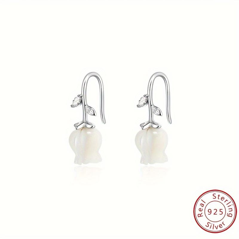 Product Introduction of Elegant Lily of the Valley Earrings - Hypoallergenic Dangle Design - Perfect for Special Occasions 16