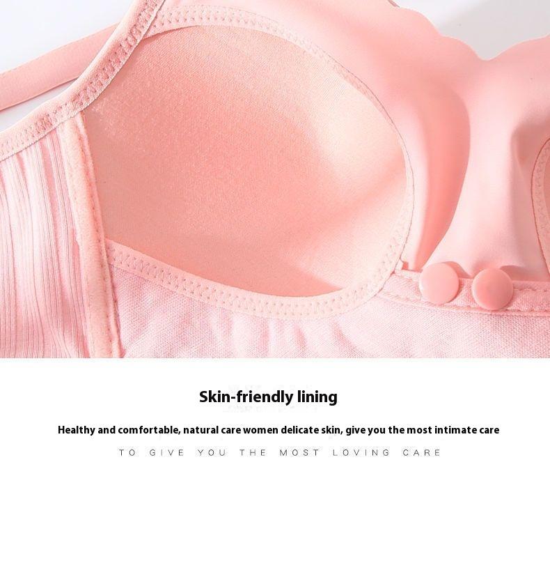 Product Introduction of Front opening nursing bra for pregnant women, gathering underwear to prevent sagging and postpartum breastfeeding, specifically designed for thin pregnancy bras for women 39