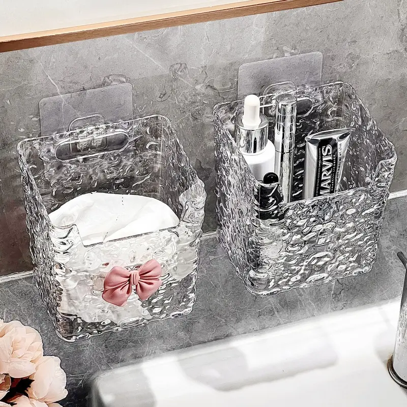 Combo 2 cái Ly cốc đựng bàn chải đa năng hình NƠ 10.5x8x11.5cm 3