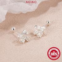 Gambar AGIAO Anting-anting 925 Hipoalergenik Pita Lily Of The Valley Putar Anti-Hilang Untuk Wanita - perak dari A.GIAO.ID Kab. Gresik 5 Tokopedia
