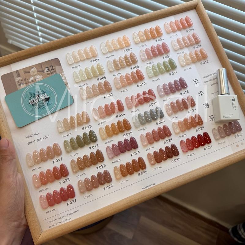 Set sơn gel thạch đục 32 màu rabia chính hãng