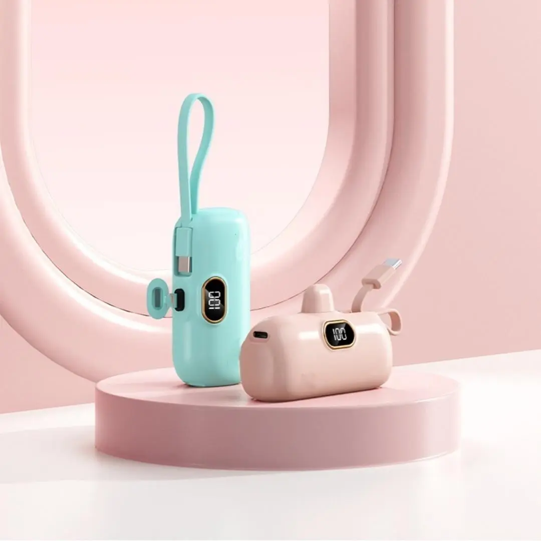 Portable Power Bank, 1pc 5000mAh Mobile Power Bank, USB Rechargeable Hand Warmer, Small Portable Charger for iPhone 15/15 Plus/15 Pro/15 Pro Max, AirPods