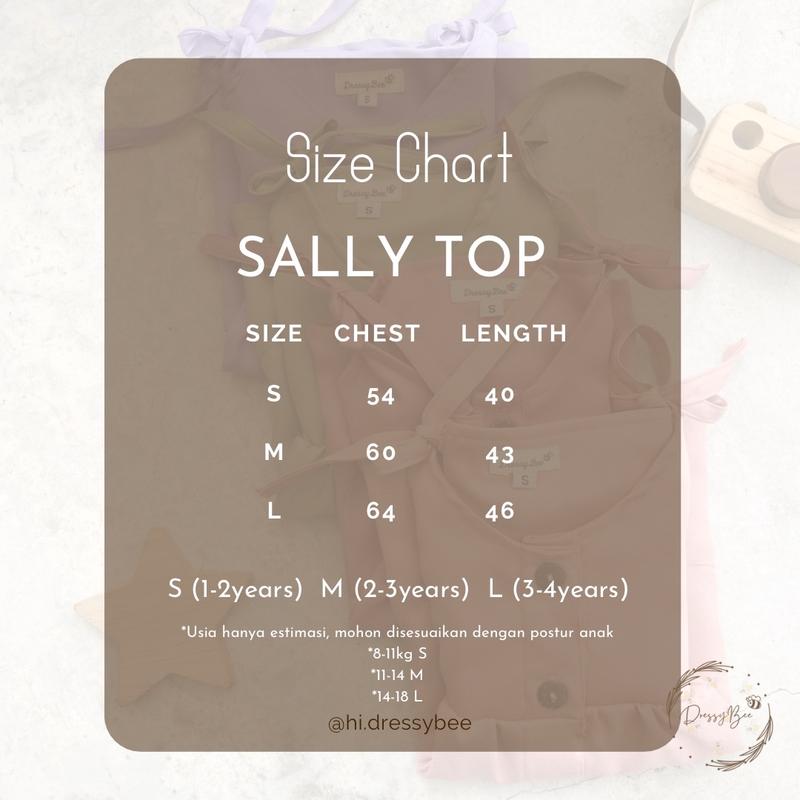 Product Introduction of SALLY Top Atasan Anak Tali Pundak Kekinian 0