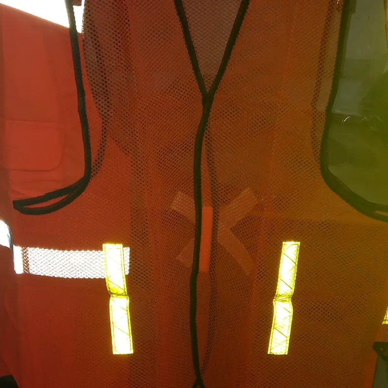 Rompi safety java eco merek gosave (warna orange dan hijau) 3