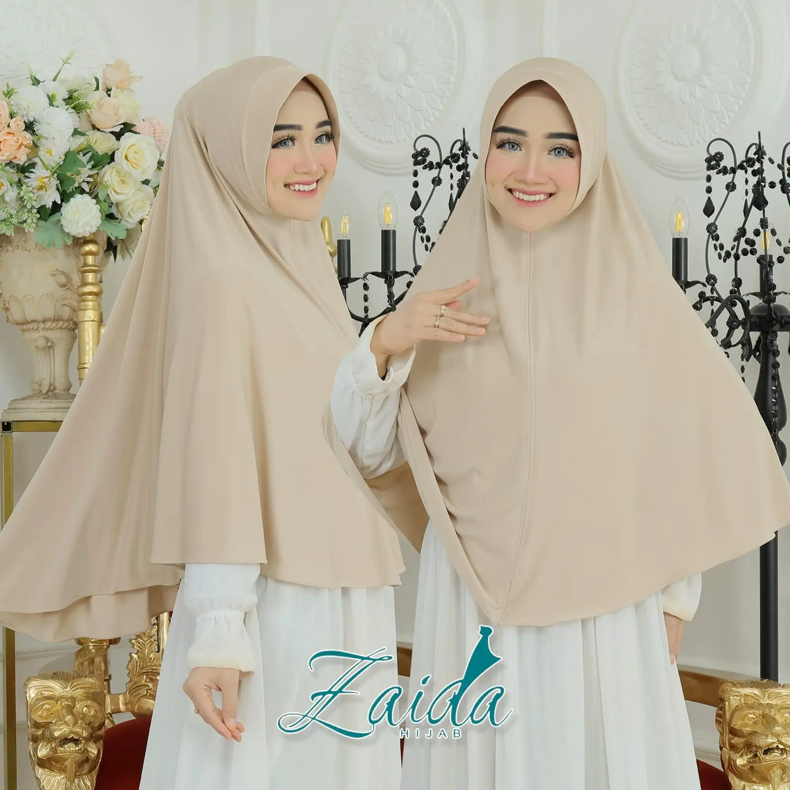 Bergo Zaida Size XL Jersey Premium Santai jilbab instan kerudung muslim Wanita