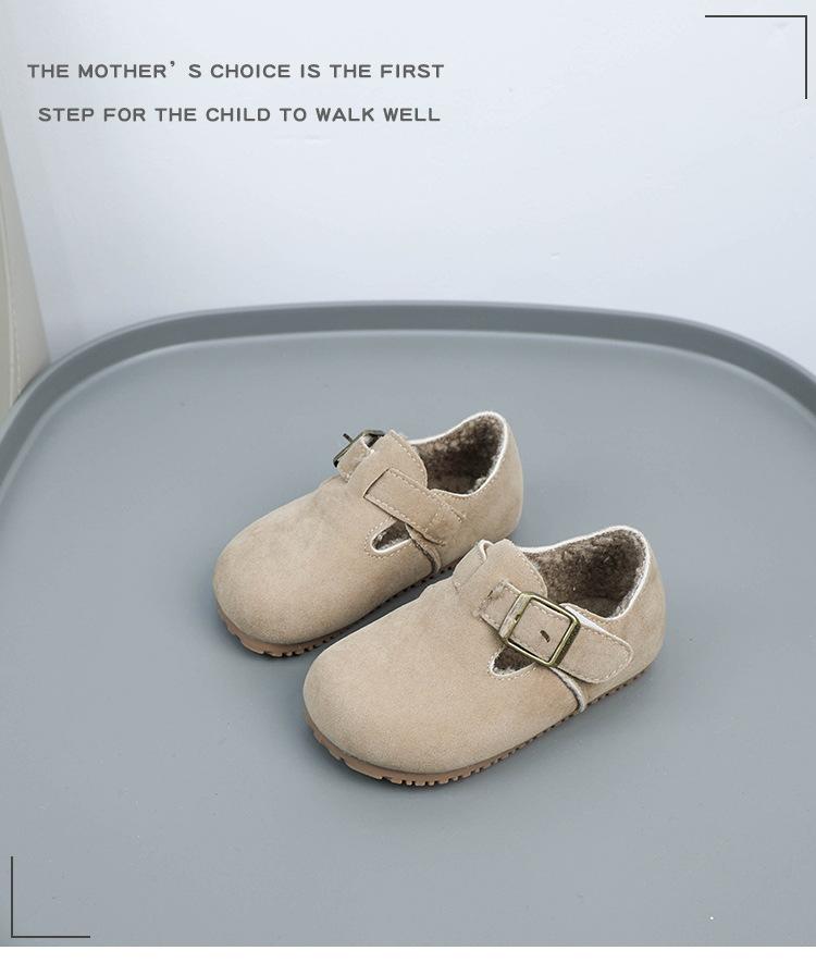 Product Introduction of Giày Da Đanh Bé Gái Birkenstock, Đế Mềm, Lót Lông Cừu, Hai Bông, Ấm Áp, Thích Hợp Cho Mùa Thu Và Mùa Đông, Trẻ Em Và Bé Gái, Hàng Mới Về Năm 2024 4