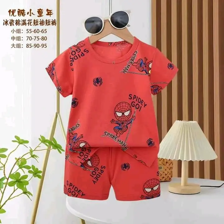 [Mẫu bảng 2 Trai 7-15kg 2025] Bộ cộc tay bé trai 7-15kg chất cotton xuất hàn Qc Cho Bé 8