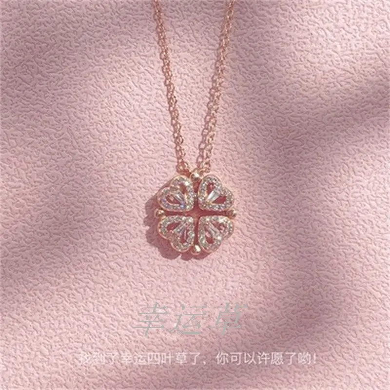 Bestie's Pick: Lucky Love Clover Necklace for Women