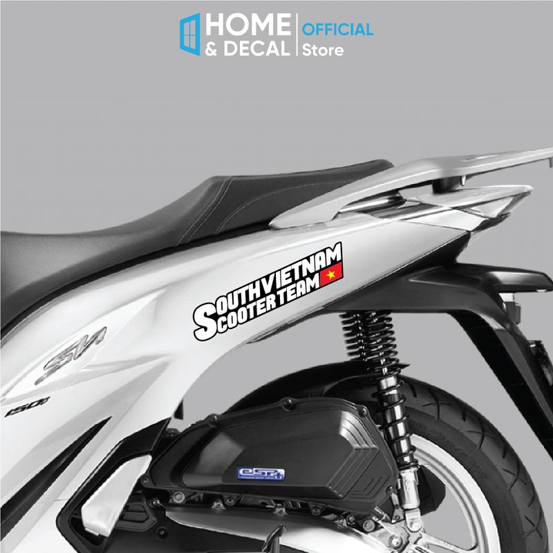 Tem Southvietnam, Decal Dán Xe Máy Tem Southvietnam Sticker Hội Nhóm Xe Tay Gas Tem Dán Trang Trí Xe Máy Việt Nam Scooter Team 6