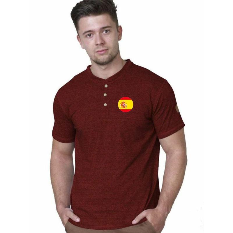 BAJU KANCING SABLON LENGAN PENDEK/KAOS BOLA LOGO SPANYOL/BAJU PIALA DUNIA/TERLARIS/BAYAR DI TEMPAT 7