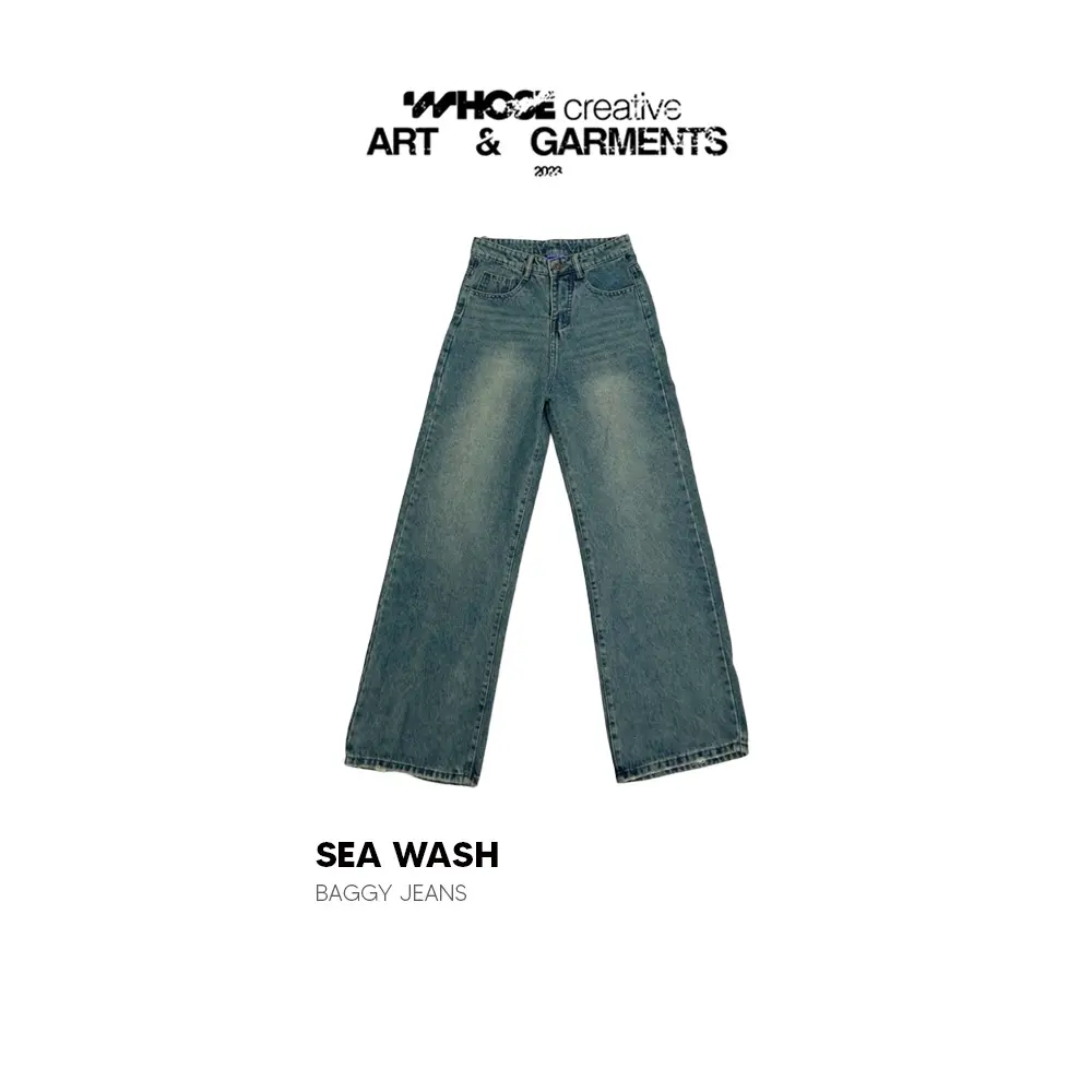 SEA WASH JEANS - Quần xanh wash Menswear Nam 1003