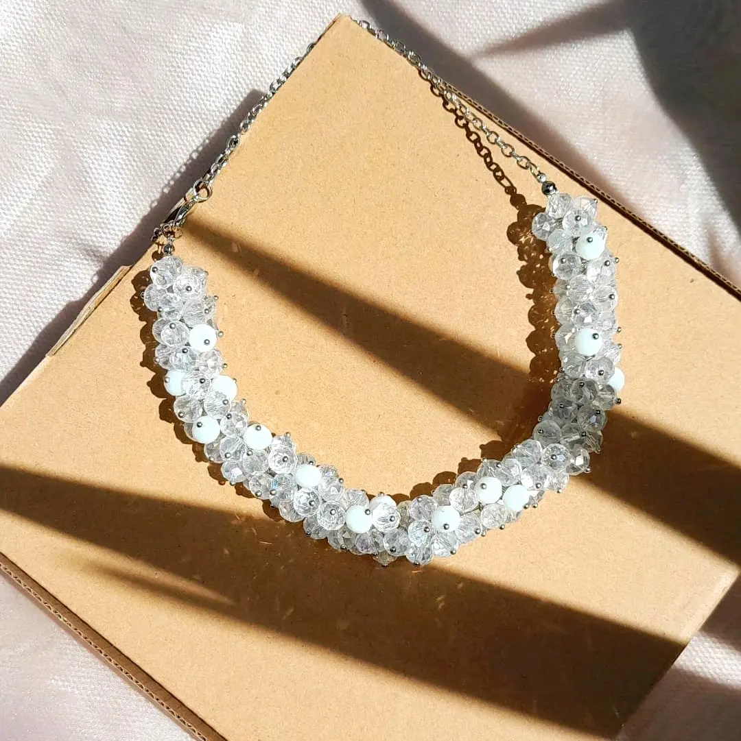 PREMIUM CRYSTAL BEADS NECKLACE KALUNG KRISTAL MEWAH TERBARU