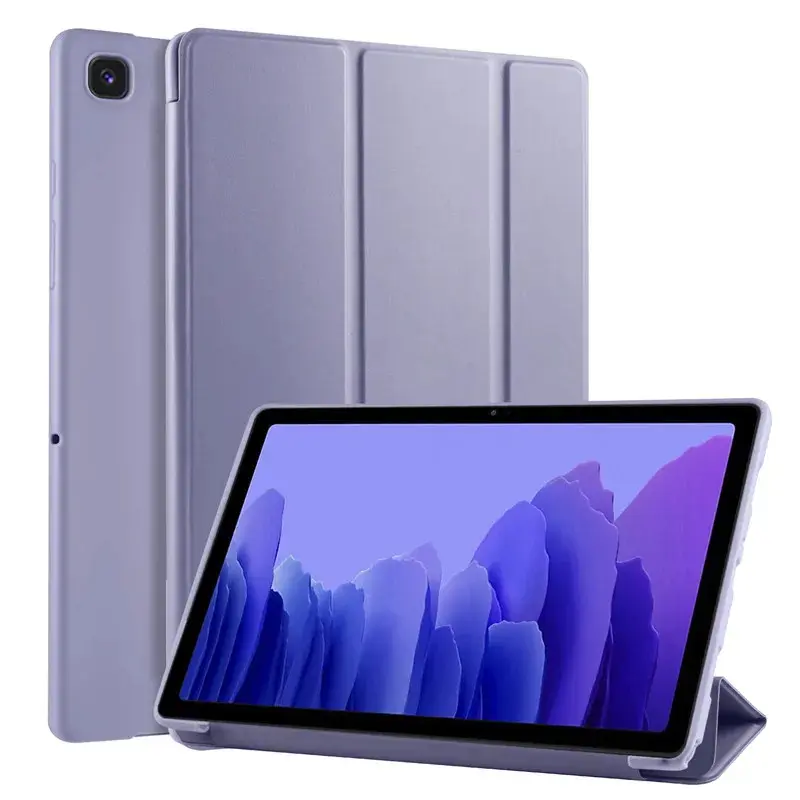 เคสแท็บเล็ต, สำหรับ Galaxy Tab A7 SM T500, ขาตั้งพับได้,   กันกระแทก,  ด้านหลังซิลิโคนนิ่มแม่เหล็ก, เข้ากันได้กับ Samsung Galaxy Tab A7 A 7 10 4,  รวมปากกา