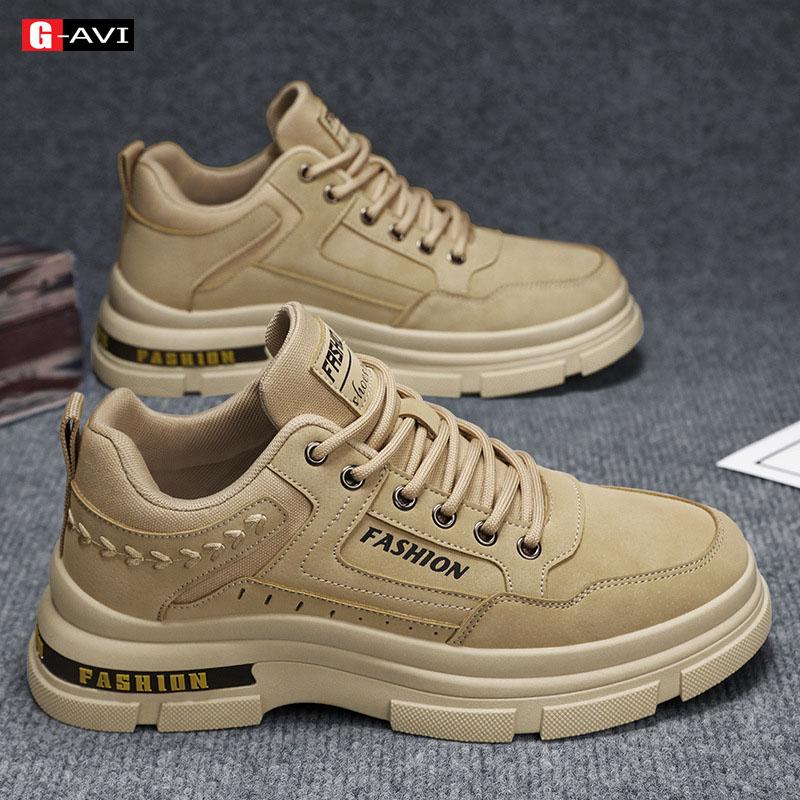 G-AVI Giày nam đẹp mẫu mới hot trend 2024 kiểu dáng trẻ trung phong cách đa năng mã 101 H01 Shoes Sneaker Đế Bằng Vải Canvas