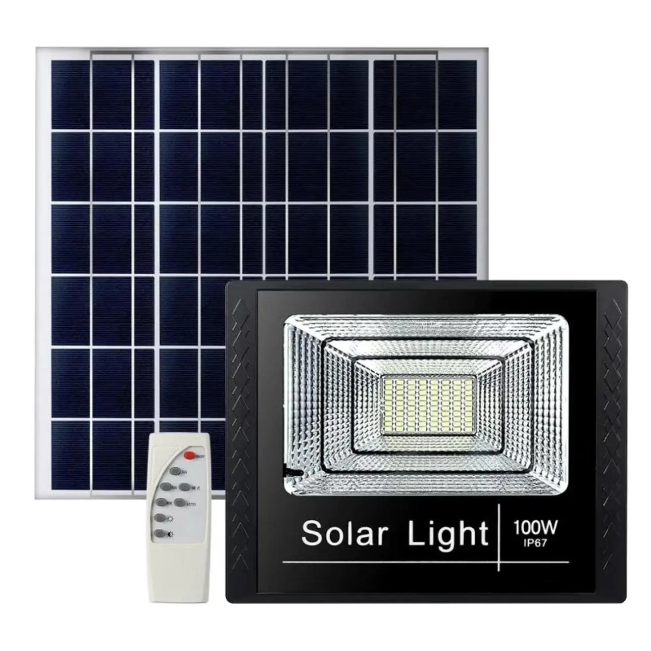 Đèn năng lượng mặt trời cao cấp 100W, siêu bền chiếu sáng 6-8 giờ, bảo hành 2 năm