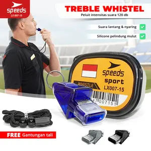 SPEEDS Peluit Wasit Pluit Treble Whistle Olahraga Periwitan Alat Ball Sport 007-15 120db + Lanyard Tali