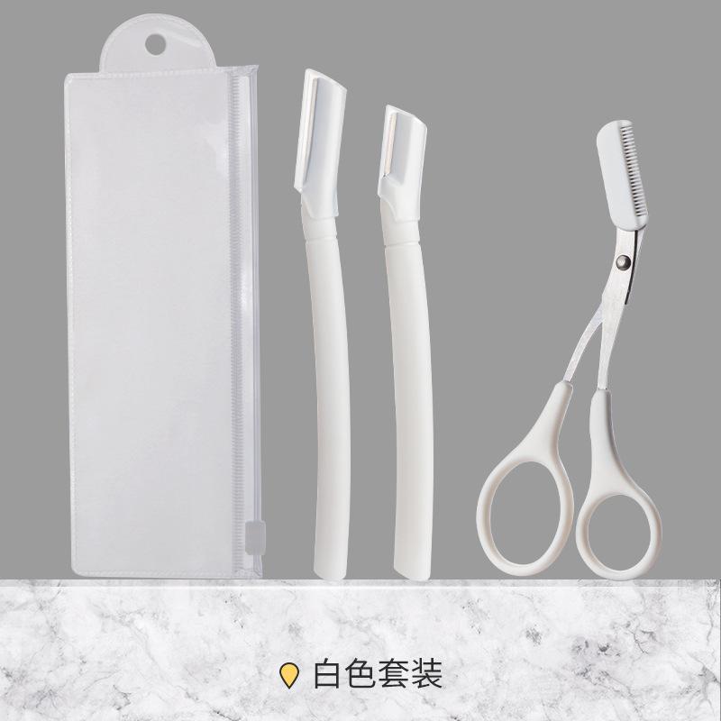 Bộ 3 Dụng Cụ Cắt Tỉa Lông Mày Chuyên Nghiệp MAANGE Với Kéo Và Lưỡi Dao Cạo 9454 Cosmetic Mỹ Phẩm Mỹ Phẩm Mỹ Phẩm Mỹ Phẩm