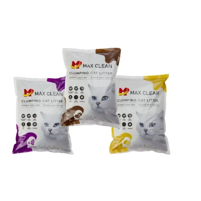 Cát vệ sinh cho mèo Max Clean - túi 4kg - Ít bụi - Vón nhanh - Kiểm soát mùi tốt 0
