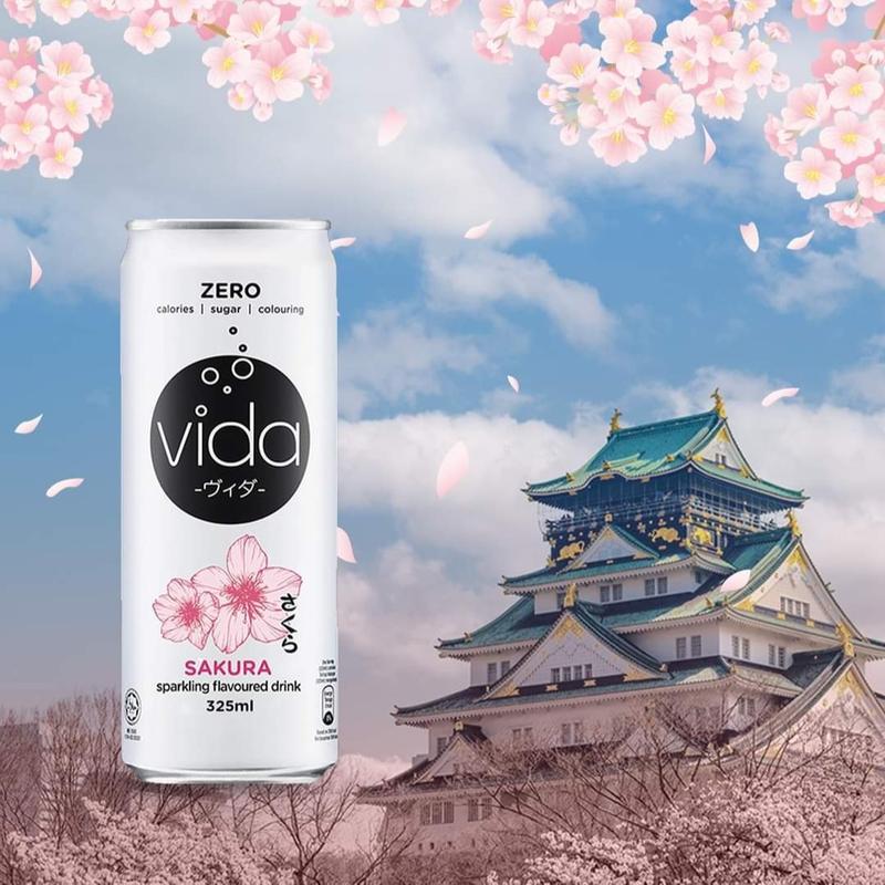 [Thùng 24 Lon] Nước Ngọt Có Ga Không Calo Vida, Hương Cam Chanh, Táo, Vải Muối, Nhập Khẩu Malaysia - 24 Lon x 325ml 4