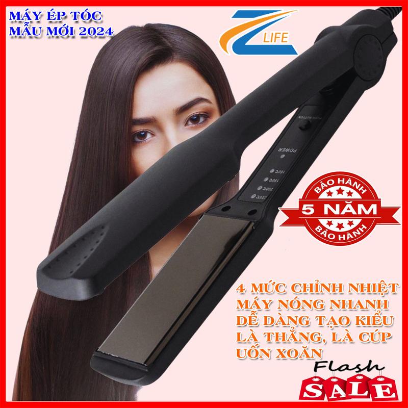 Máy Duỗi Tóc Thẳng Tóc 4 Mức Nhiệt Zlife Dụng Cụ Tạo Kiểu Là Thẳng Tóc Đẹp Uốn Tóc Máy Uốn Tóc