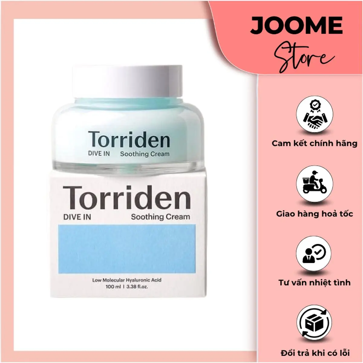 【Torriden soothing cream】Kem dưỡng ẩm Kem gel axit hyaluronic, 100ml serum Dive in soothing cream Dưỡng Ẩm Da  Chăm Sóc Da Làm Đẹp Da Skincare Nữ Women kem  face jelly  primer
