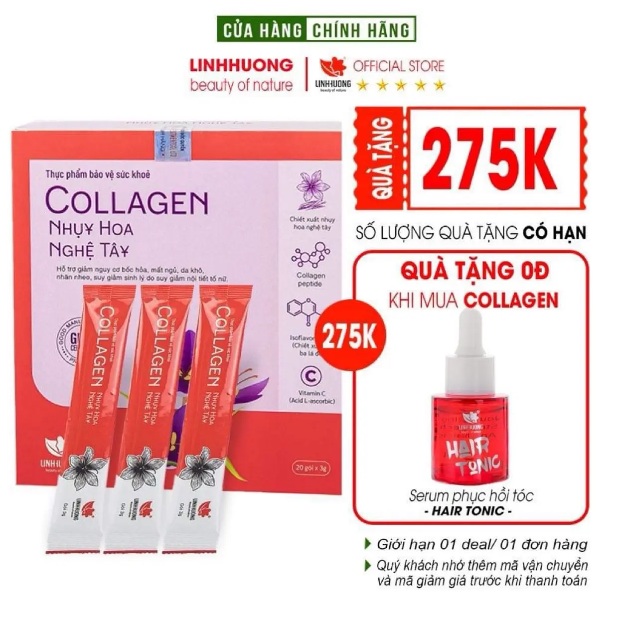 Sản phẩm Collagen đẹp da  Linh Hương