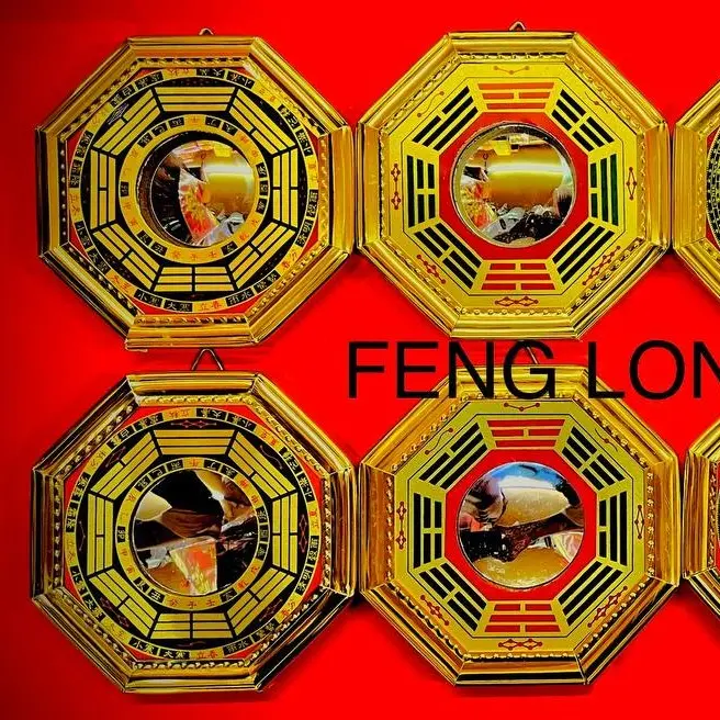 Cermin Bagua | Ba Gua | Pat Kua | Patkwa Hong sui Bahan Kayu 0