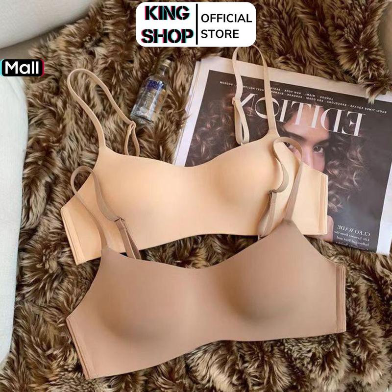Set 3 áo ngực su non không gọng mút mỏng - Full size 32-38 Áo lót nữ su đúc cup ngang đệm mỏng không viền chống chảy xệ Đệm Liền Mặc Thoải Mái KING SHOP Bra Nữ A141