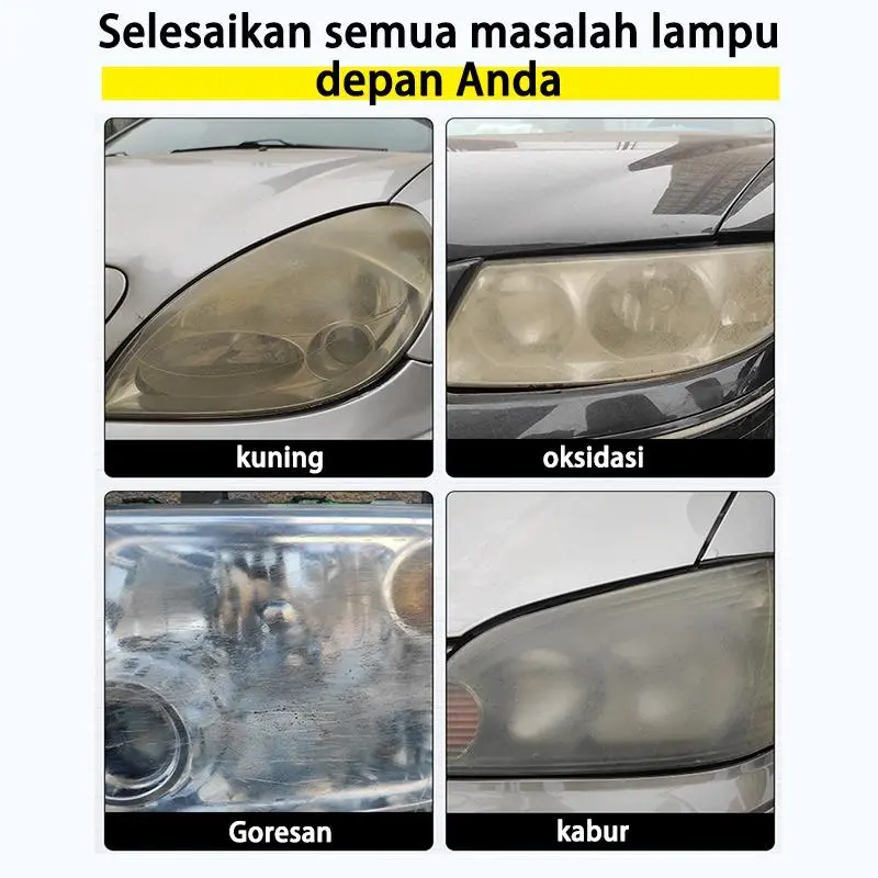Pembersih Lampu Mobil / Pengkilap Mika Lampu Mobil / Headlight Restored 120ml / Headlamp Polish / Pembersih Lampu Mobil & Motor / Poles Mika Lampu Mobil 3