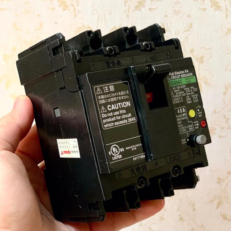 Aptomat chống giật 40A made in Japan chống giật, rò, quá tải 1